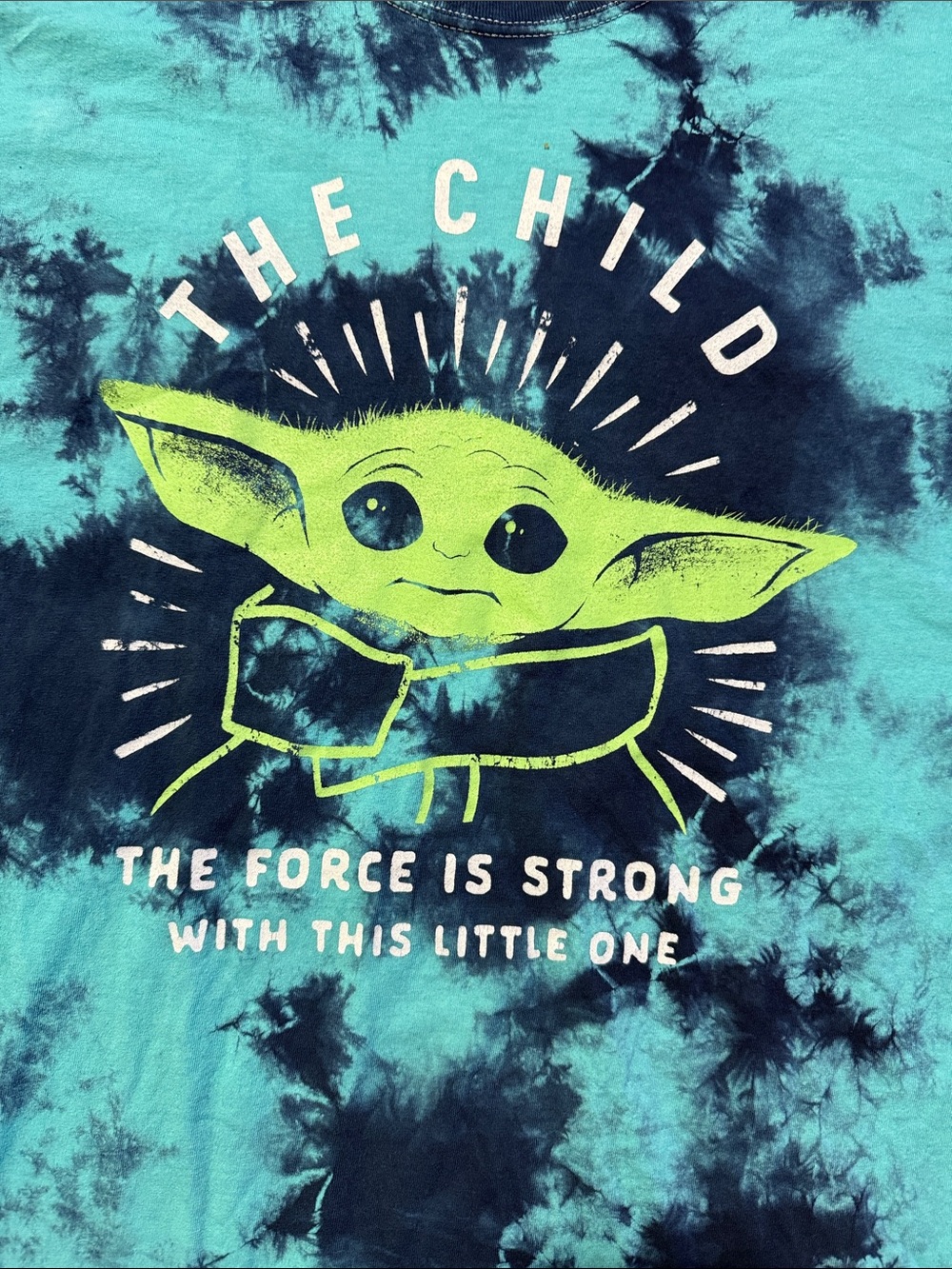 Star Wars Shirt The Child Force is Strong Tie Dye Large Size 2X - Picture 2 of 9